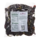 Back of 14 oz Hot Red Loma Vista Chile Pods for Fiery Flavor in Classic Red Chile Sauces and More.