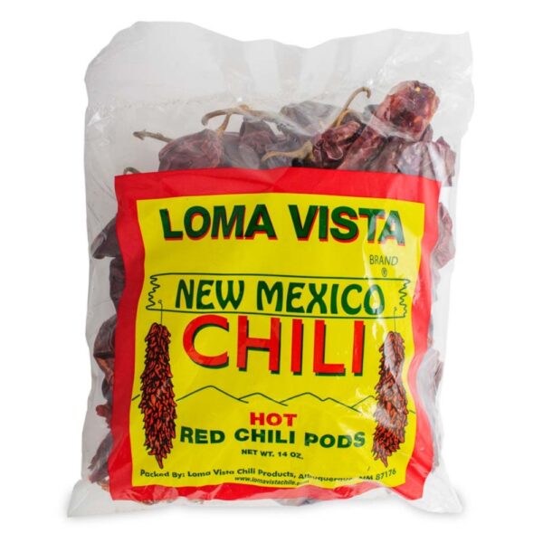 Hot Red Chile Pods 14oz