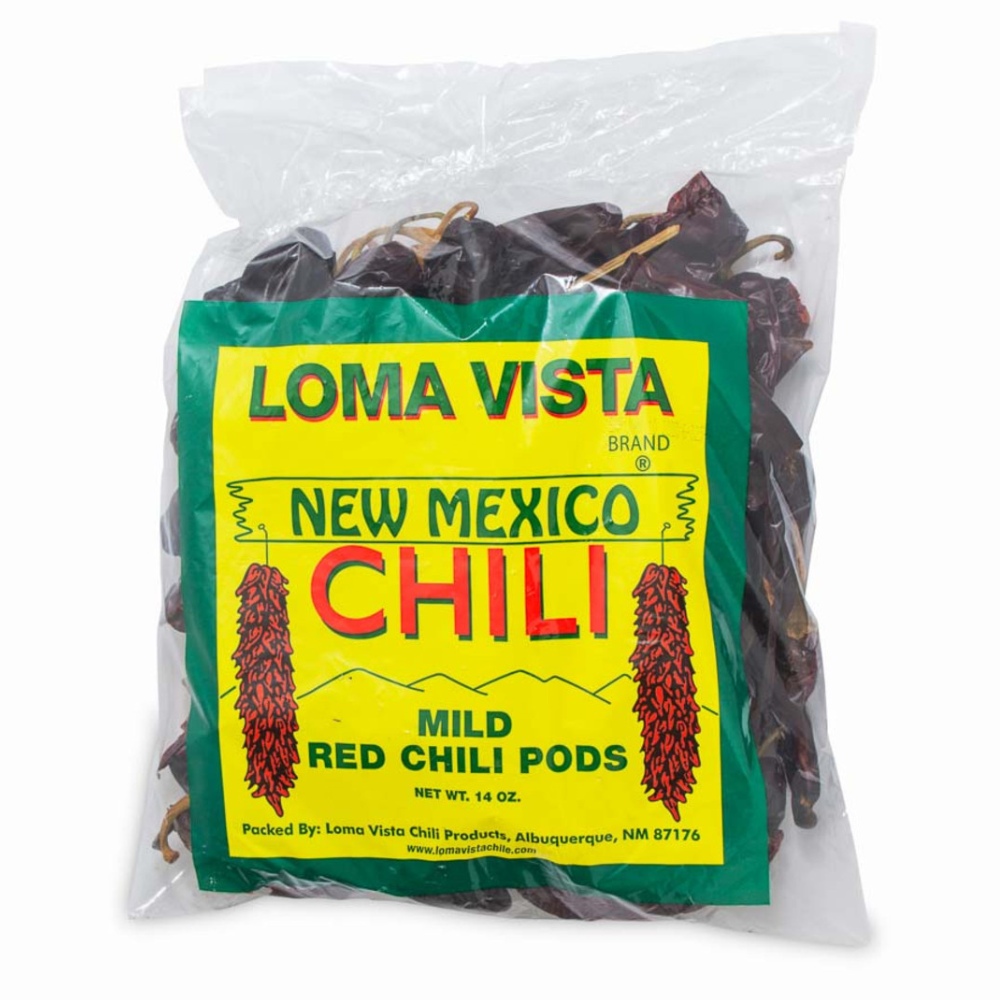 Mild Red Chile Pods 14OZ - Loma Vista Products
